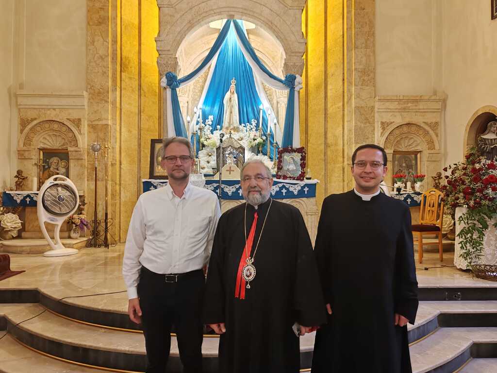 Eine Delegation von Sant'Egidio zu Besuch in Syrien, um humanitäre Hilfen zu übergeben